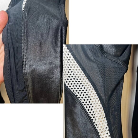 KORAL Black & White High Rise Mesh Panel Legging Size S - Picture 12 of 15